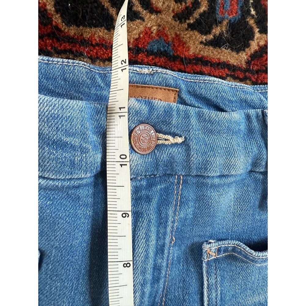 Mother Patch Pocket Roller Jeans Denim Women 29 High Wide Leg Jean Eager Beaver - Picture 9 of 9
